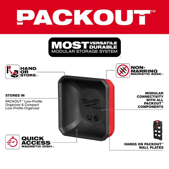 Milwaukee PACKOUT Magnetic Bin, large image number 1
