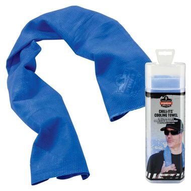 Ergodyne Chill Its 6602 Evaporative Cooling Towel Blue 50pk