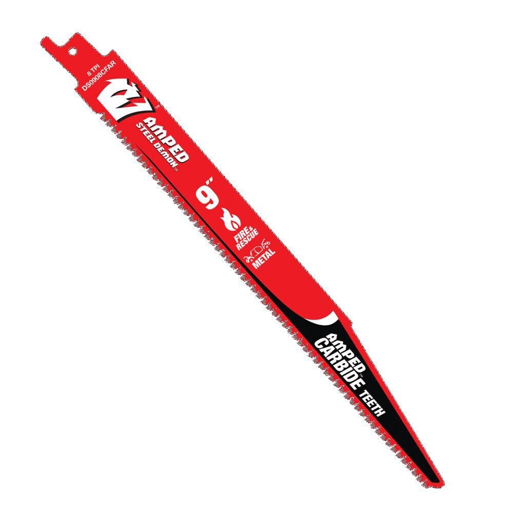 Diablo Tools 9 Inch 8 TPI AMPED Reciprocating Blade for Fire and Rescue, 10 Pack, large image number 1