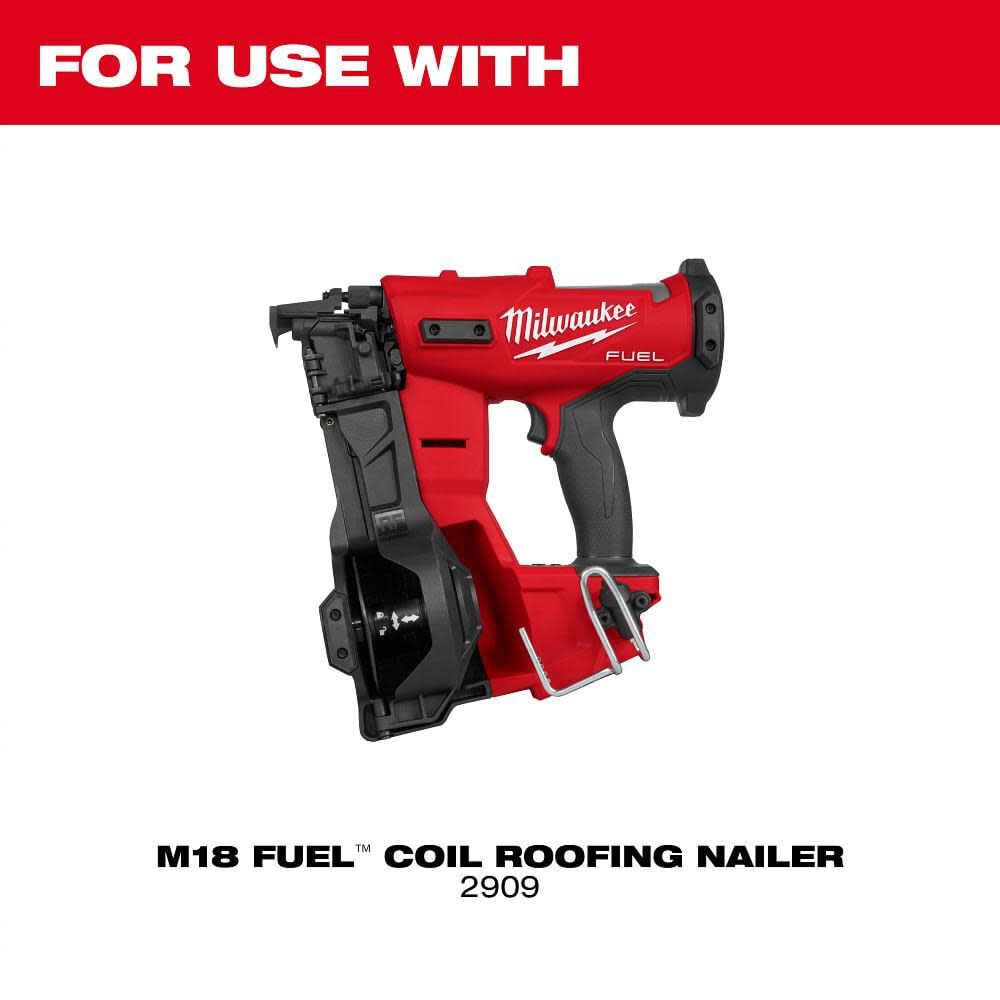 Milwaukee M18 FUEL Coil Roofing Nailer Vinyl Siding Tip, large image number 3