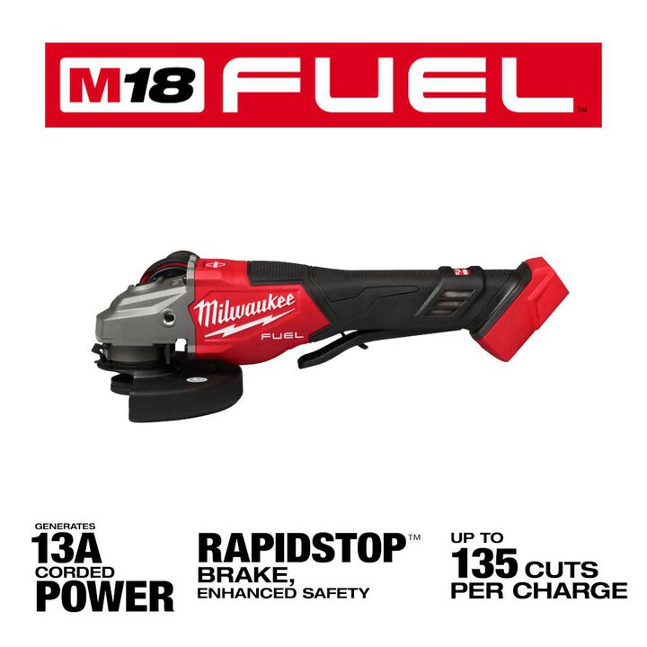 Milwaukee Promotional M18 FUEL 4-1/2 Inch-6 Inch Braking Grinder, Paddle Switch (Bare Tool), large image number 1