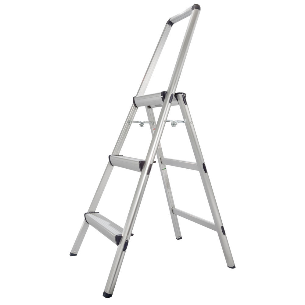 Xtend and Climb 3-Step 225-lb Load Capacity Silver Aluminum Step Stool, large image number 1