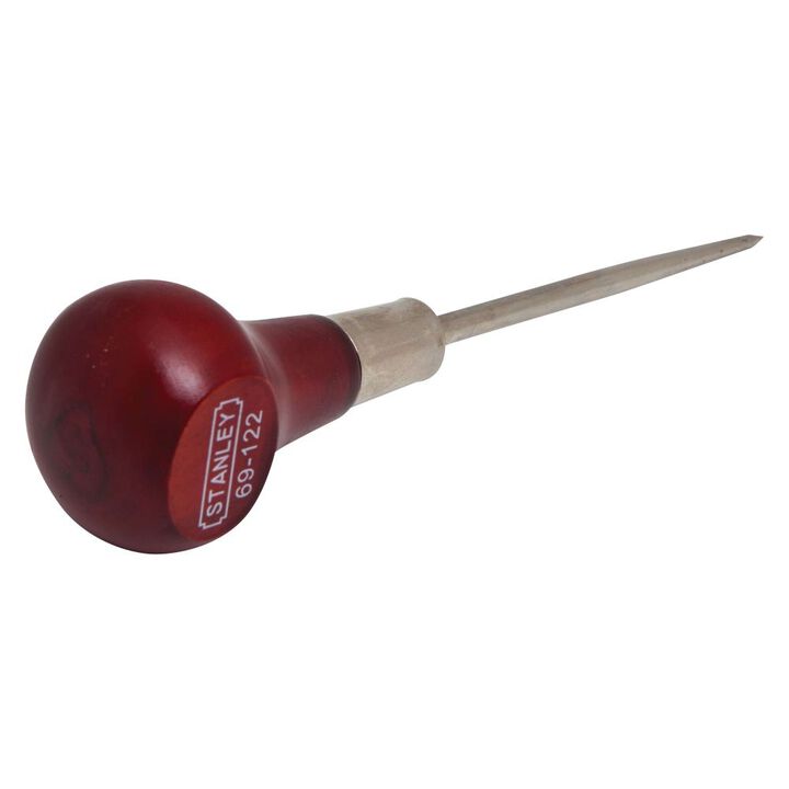 Stanley 6-1/16 Inch Wood Handle Scratch Awl