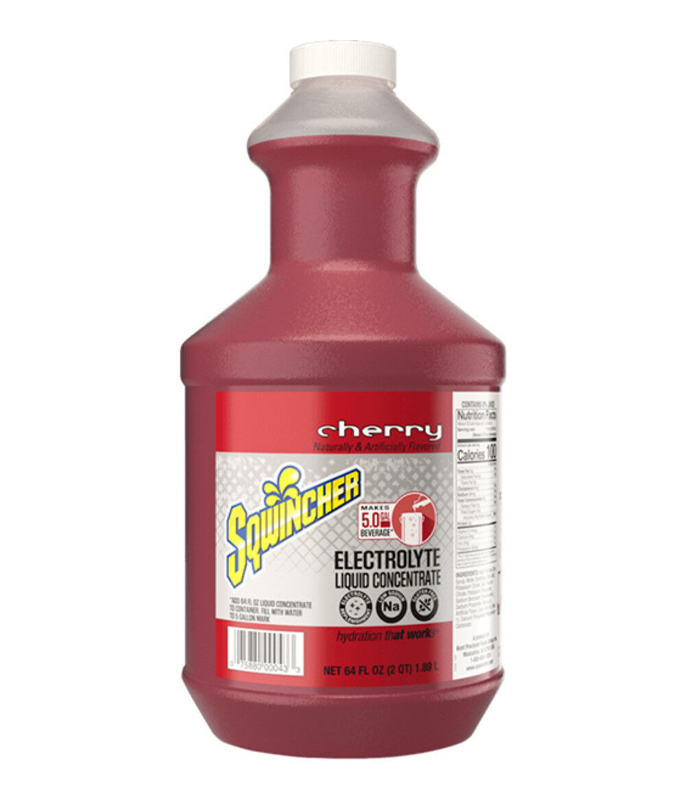 Sqwincher 64 Oz Easy Mix Liquid Concentrate Electrolyte Replenishment Cherry 6 Pieces, large image number 2