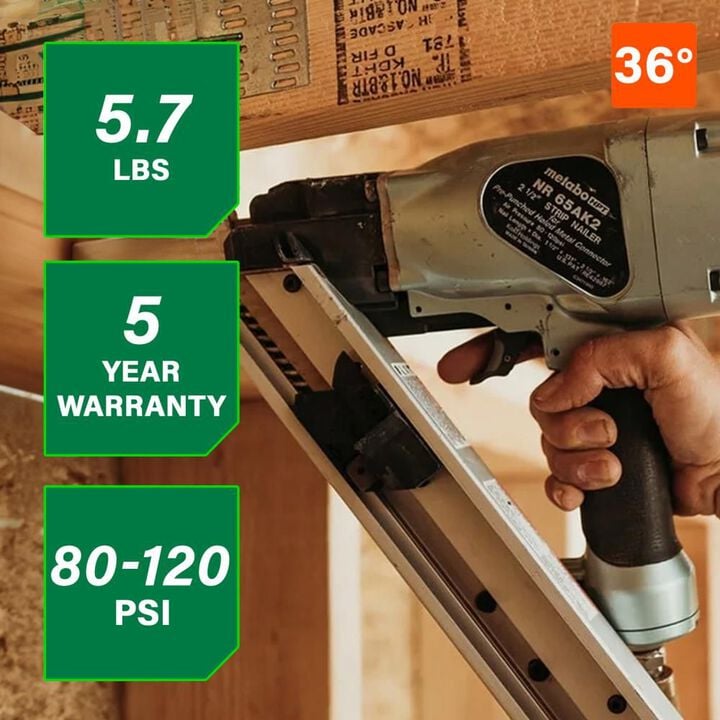 Metabo HPT Strap-Tite 2-1/2in Strip Nailer, large image number 1