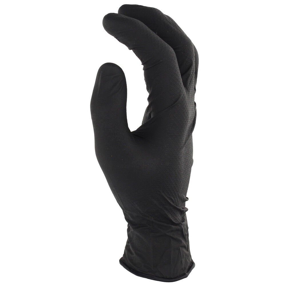 Protective Industrial Products Grippaz Black Nitrile Extended Use Gloves Large, large image number 3