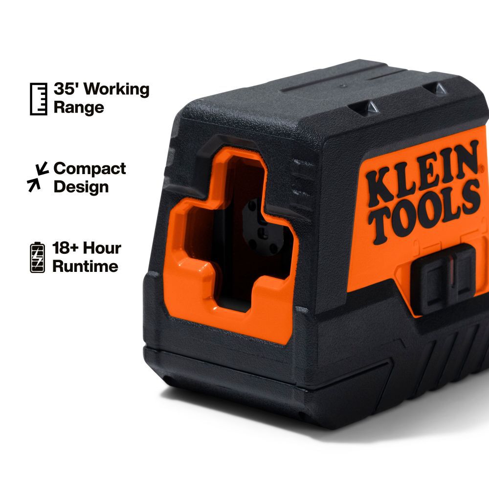 Klein Tools Red Compact Cross-Line Self-Leveling Laser Level, 35-Foot, large image number 4
