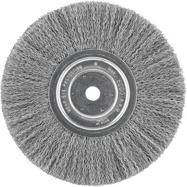 DEWALT 10 In. Crimped Bench Wire Wheel 3/4 In. Arbor Wide Face .014, large image number 0