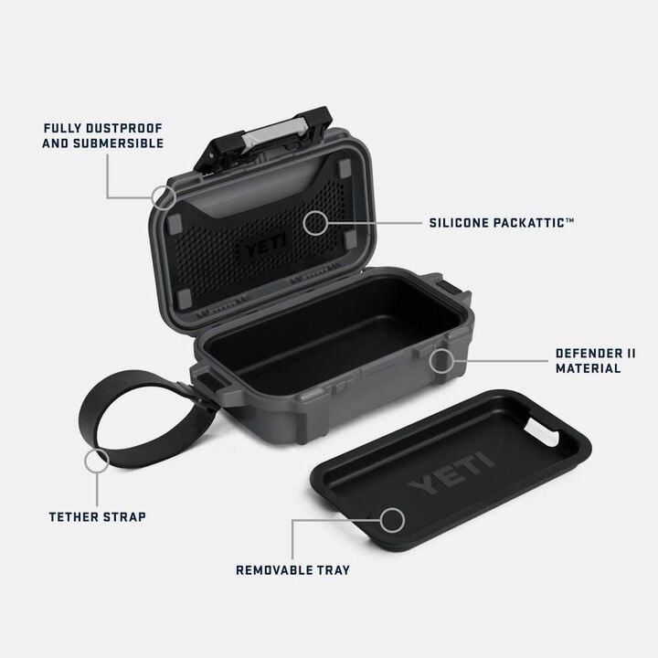 YETI LoadOut GoBox 1 Waterproof Ultra Portable Gear Case Charcoal, large image number 9