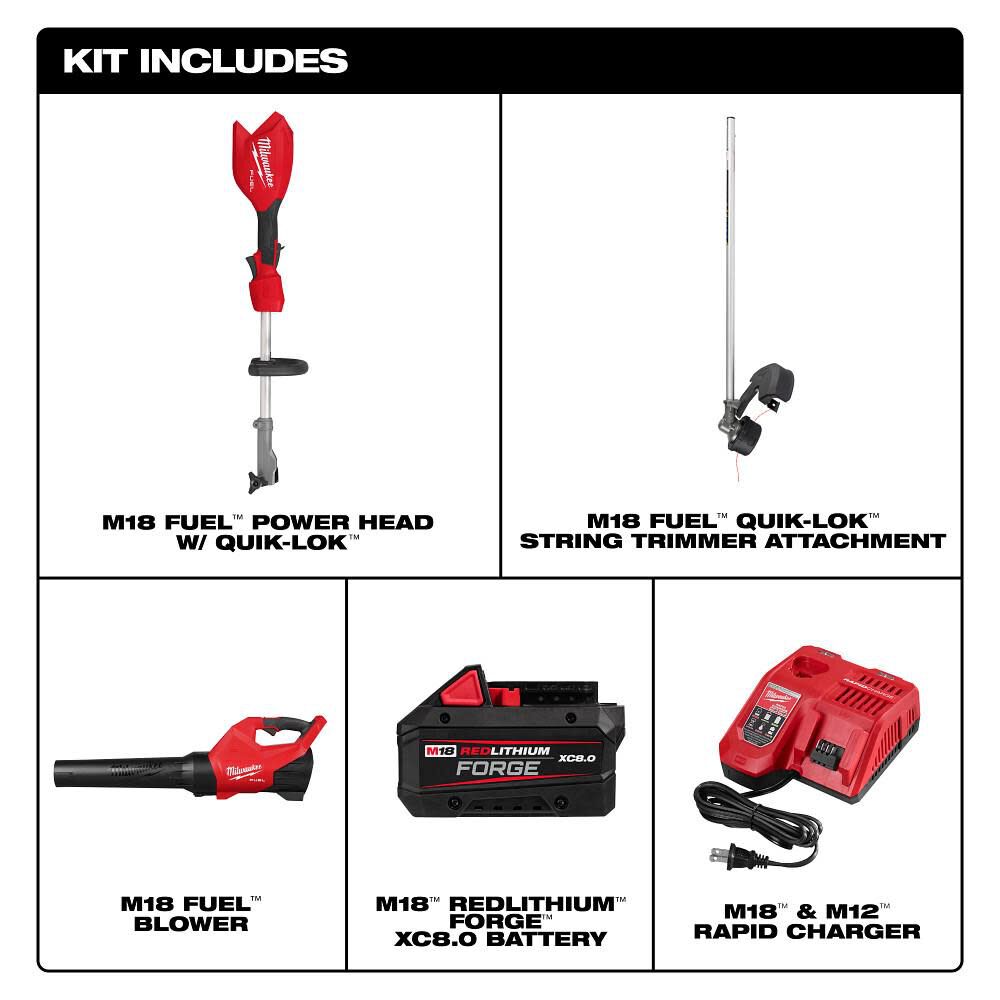 Milwaukee M18 FUEL String Trimmer/Blower Combo Kit, large image number 2