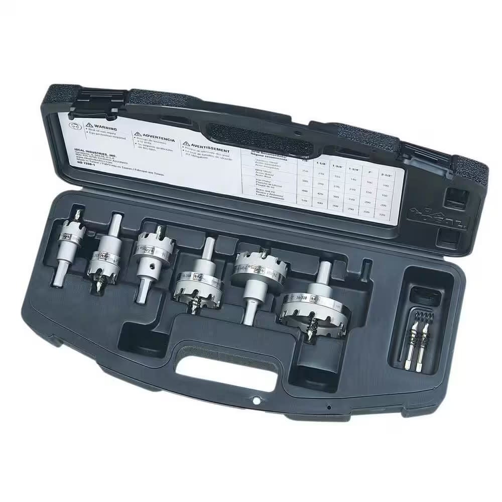 Ideal Industries TKO 8-Piece Master Electrician's Carbide-Tipped Hole Cutter Kit, large image number 1