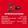 Milwaukee M18 Orbital 1/4 Sheet Sander (Bare Tool), small image number 4