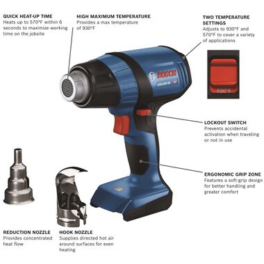 Bosch 18V Heat Gun (Bare Tool), large image number 1