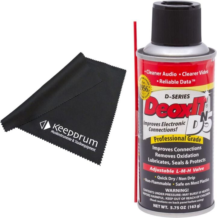 DeoxIT D-Series Contact Cleaner & Rejuvenator 5% Solution Spray, 163 Gram, Non-Flammable, large image number 2
