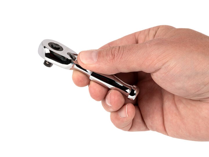 Tekton 1/4 Inch Drive x 3 Inch Quick-Release Stubby Ratchet, large image number 5