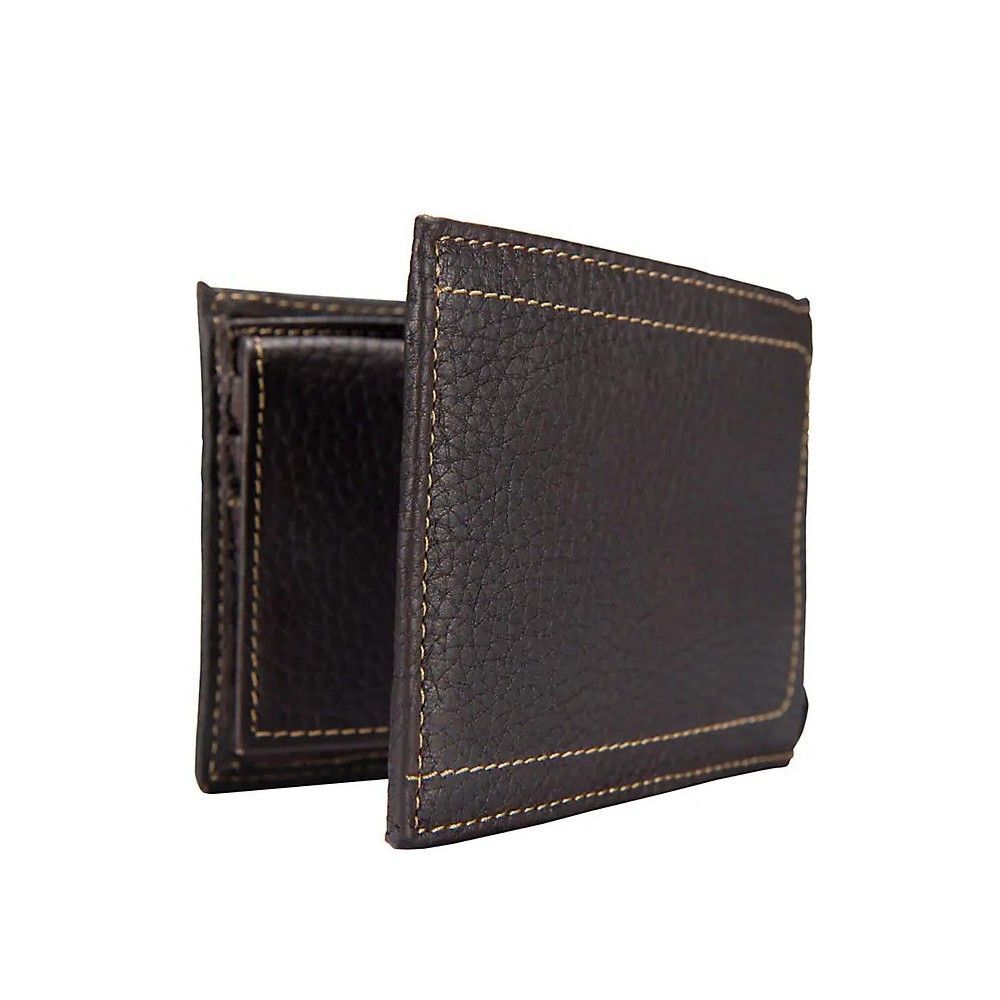 Carhartt Dark Brown Pebble Leather Passcase Wallet, large image number 3