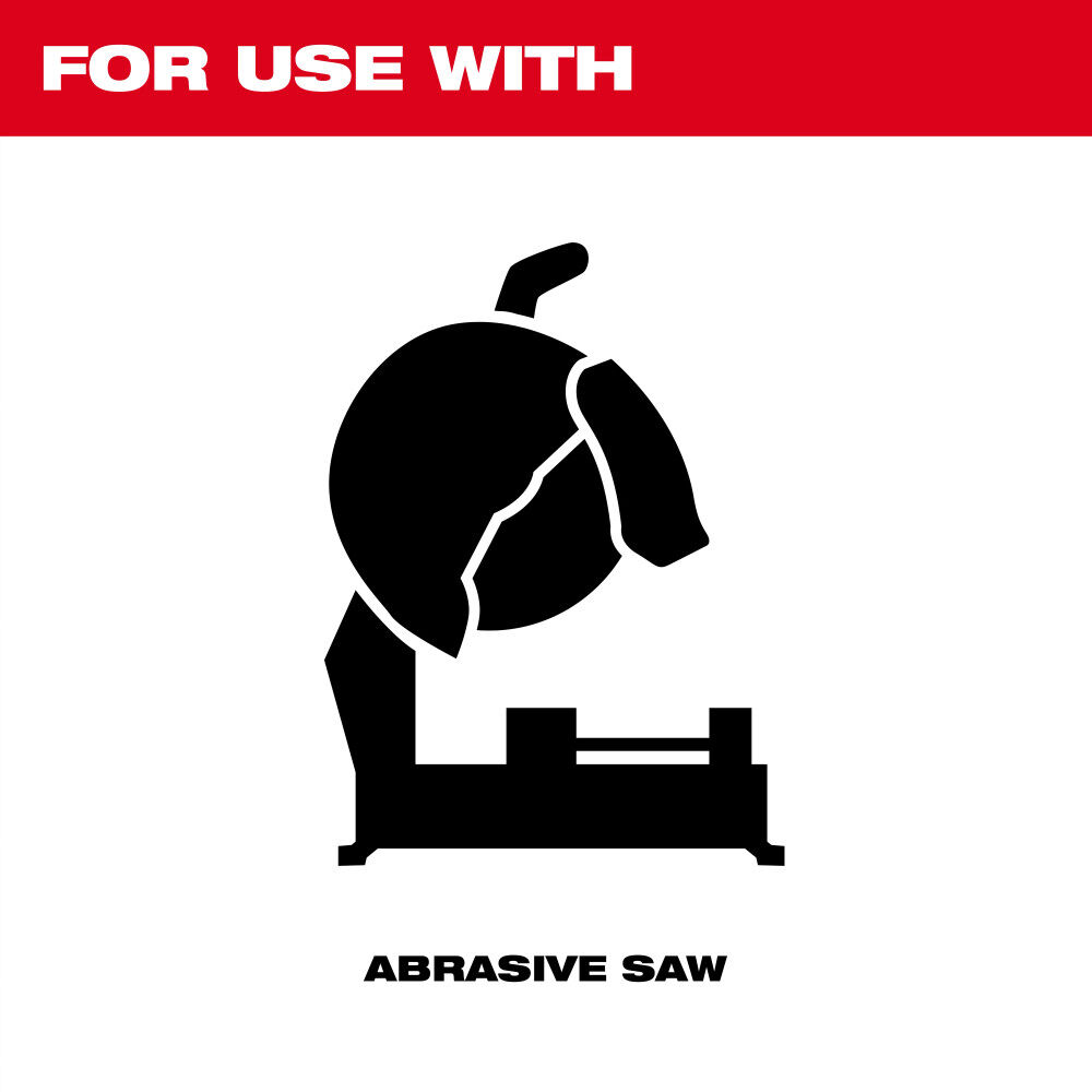 Milwaukee 14 Inch x 7/64 Inch x 1 Inch Performance+ Metal Cut Off Wheel Type 1, large image number 5
