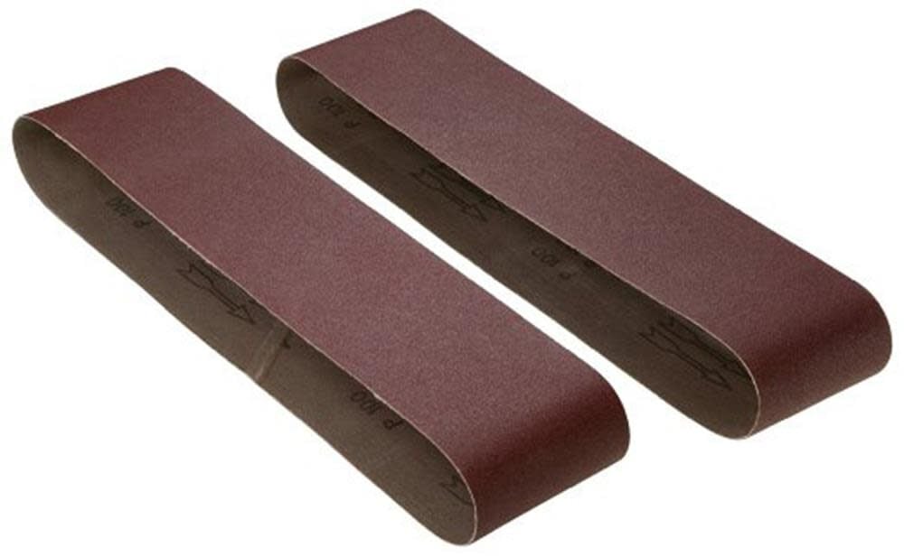 RIKON 4 In. x 36 In. Sanding Belt 80 Grit (PK2), large image number 1