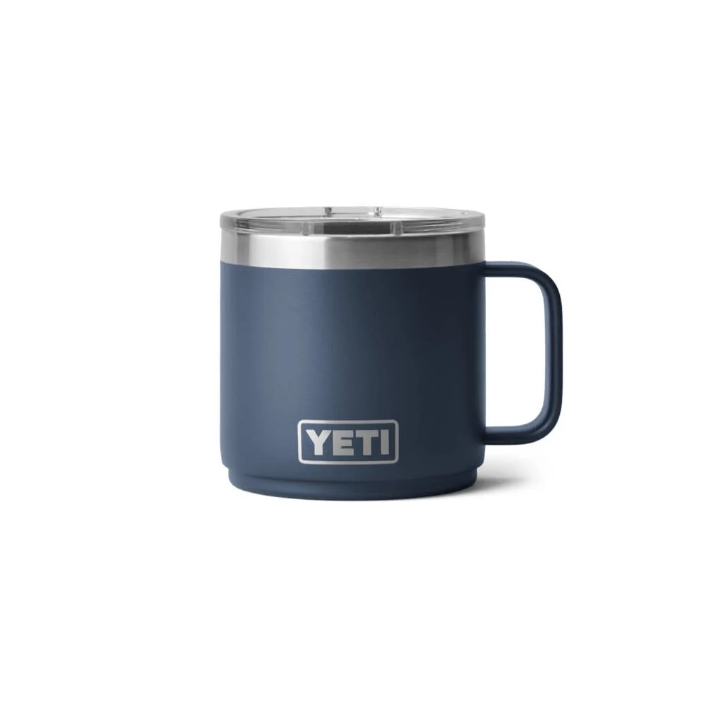 YETI Rambler 14 Oz Stackable Mug with Durasip Ceramic Lining Navy - 21071507360