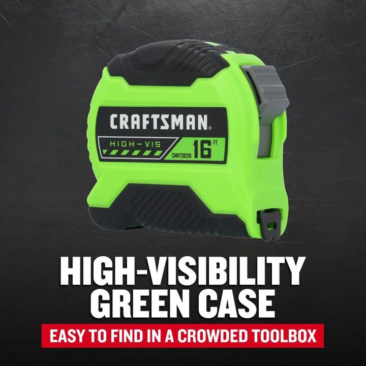 CRAFTSMAN 16 Ft Hi-Vis Tape Measure, large image number 1