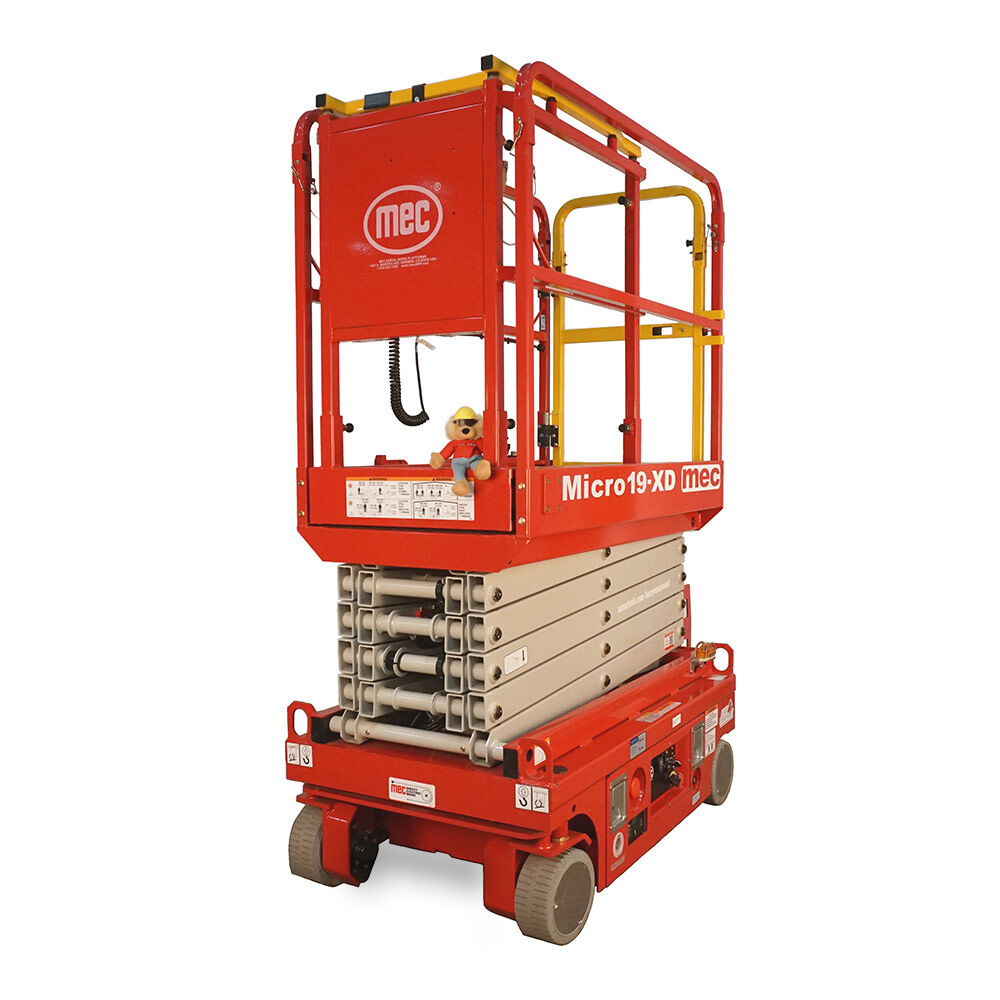 mec 19 Ft. XtraDeck Micro Slim Electric Scissor Lift MICRO 19XD from