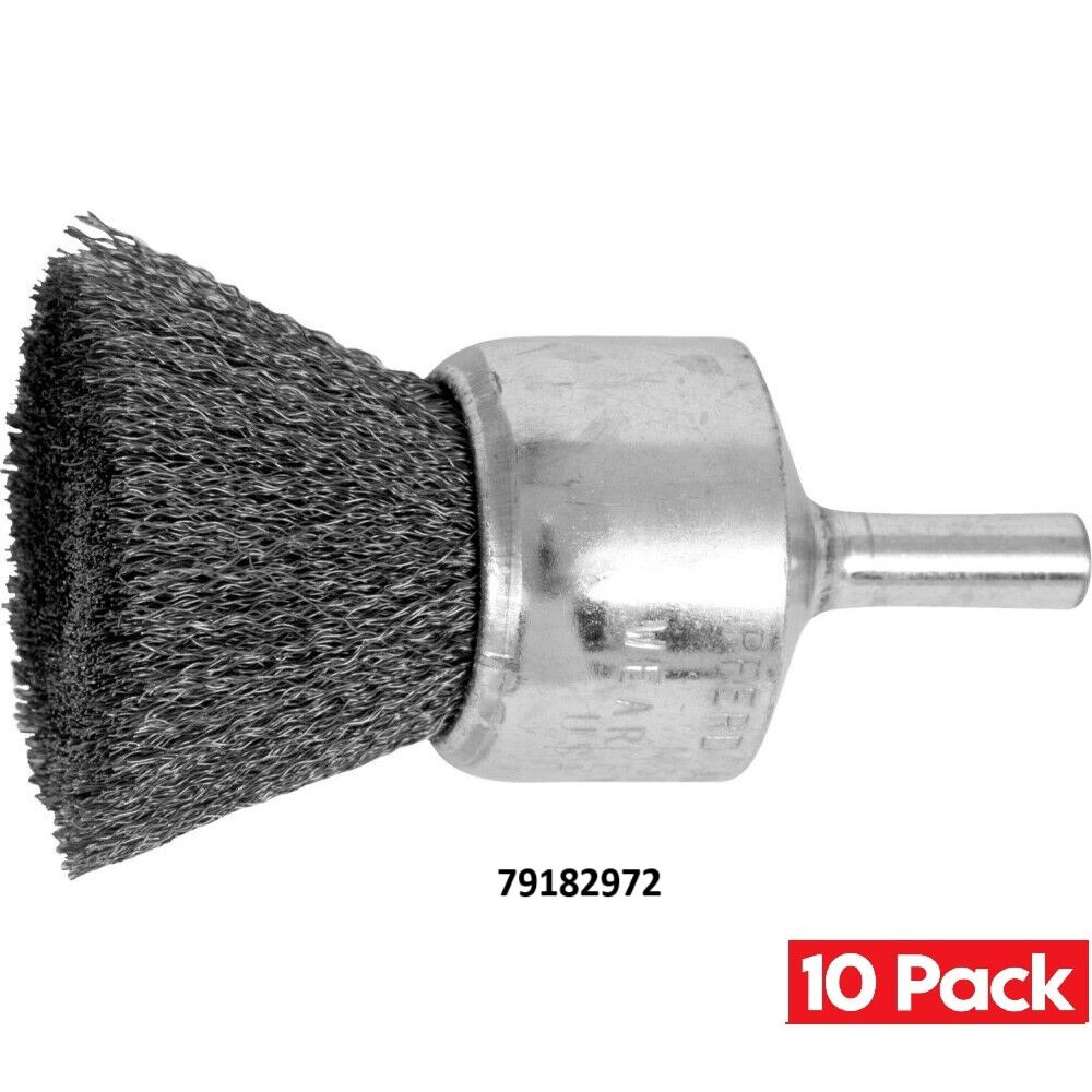 Pferd 1 Inch, 0.006 Inch Carbon Steel Crimped Wire End Brush Bundle, 10 Pieces, large image number 2