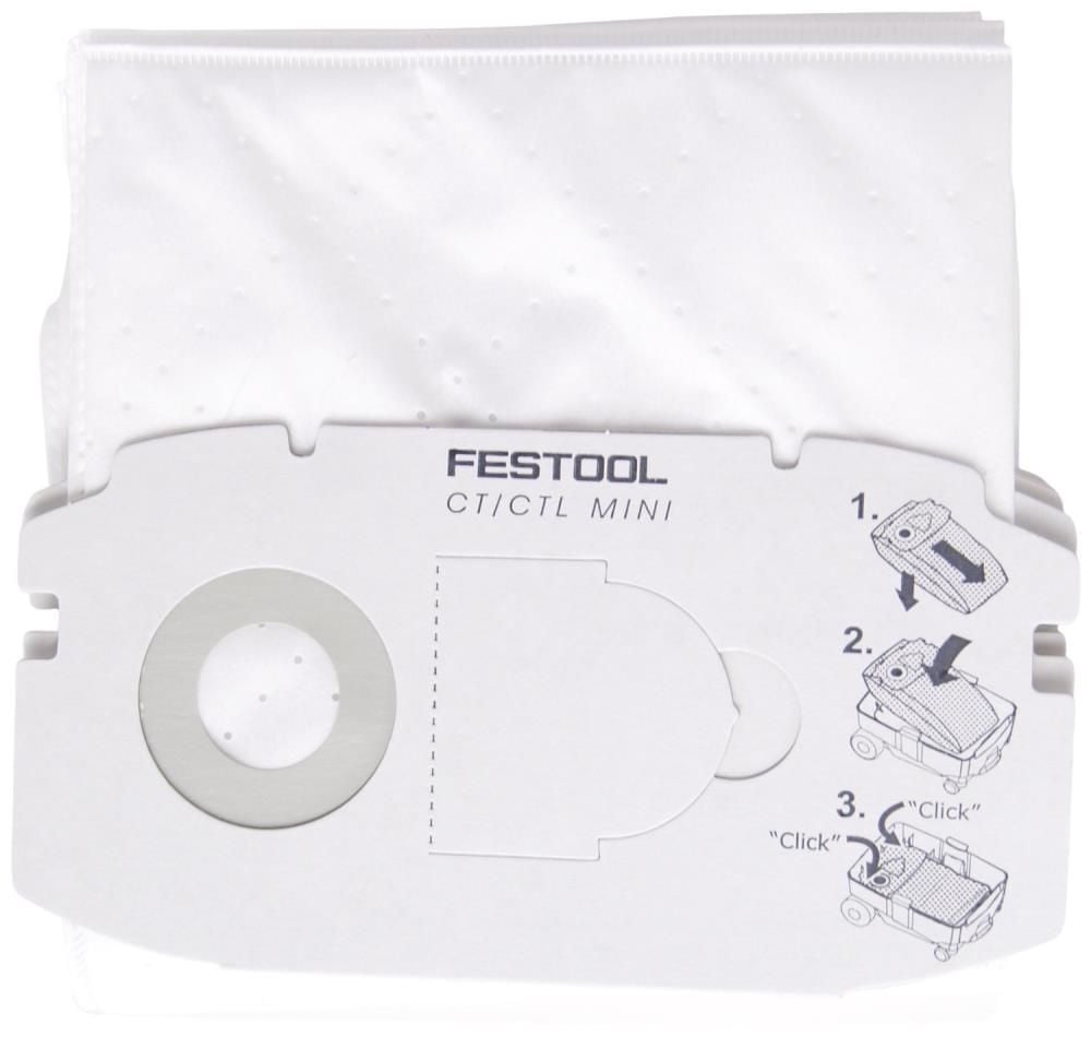 Festool Self Clean Filter Bag for CT Mini (5pk), large image number 1