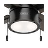 Hunter Fan Beck Ceiling Fan 52in Matte Black/Greyed Walnut, small