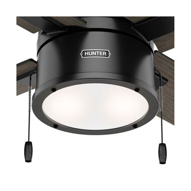Hunter Fan Beck Ceiling Fan 52in Matte Black/Greyed Walnut, large image number 3