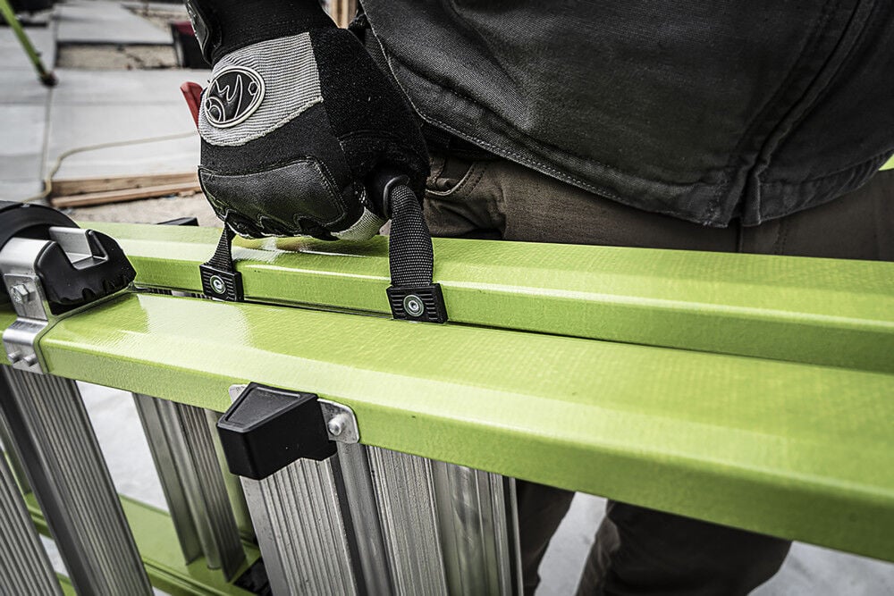 Little Giant Safety Conquest All-Terrain Fiberglass Extendable Ladder ANSI Type 1A, large image number 15