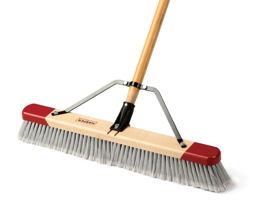 Harper 24 In. Fine Sweep Indoor Push Broom for Dust and Smooth Floor Cleaning, large image number 2