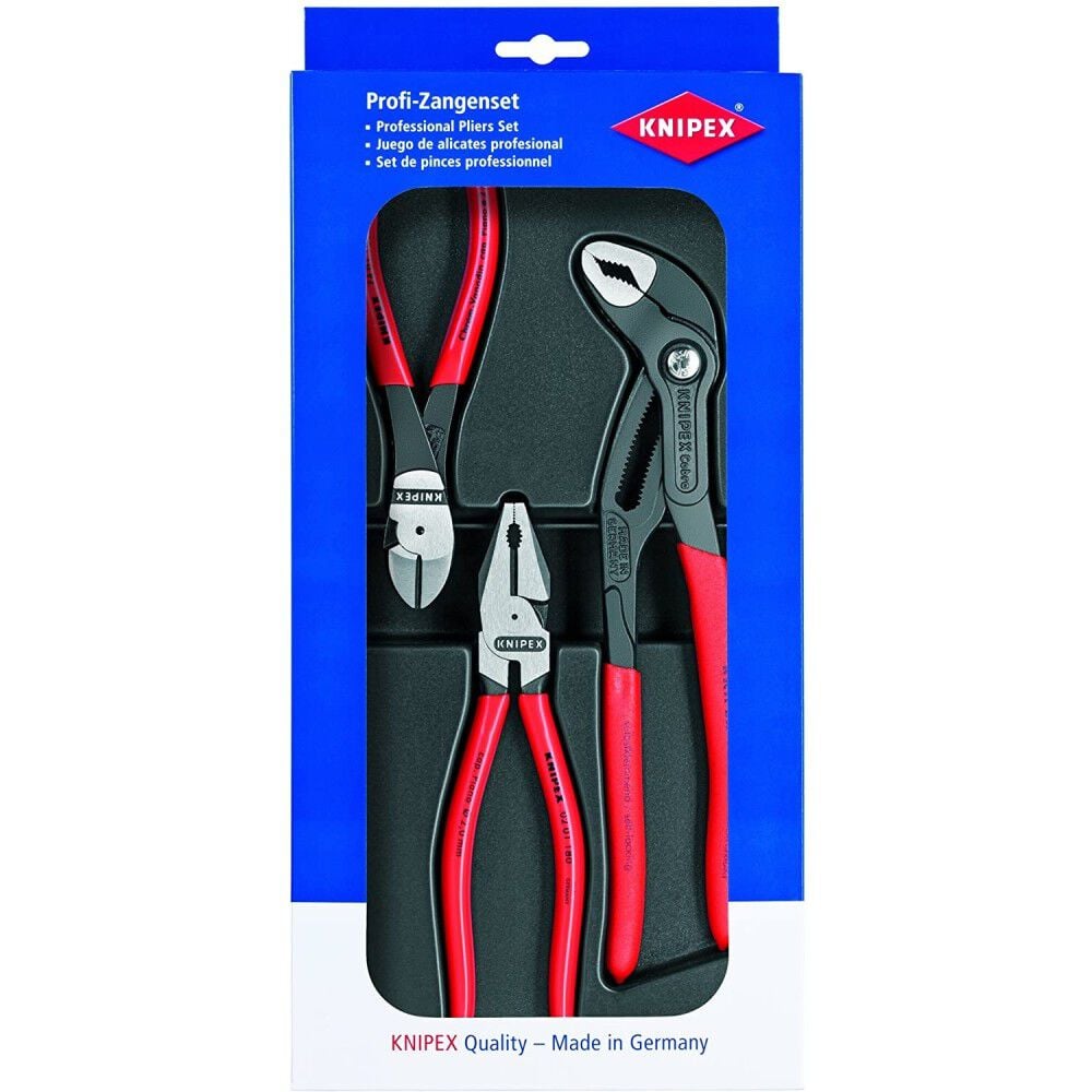 Knipex Power Pliers Set in Plastic Deep Drawn Tray 3pc - 00 20 10