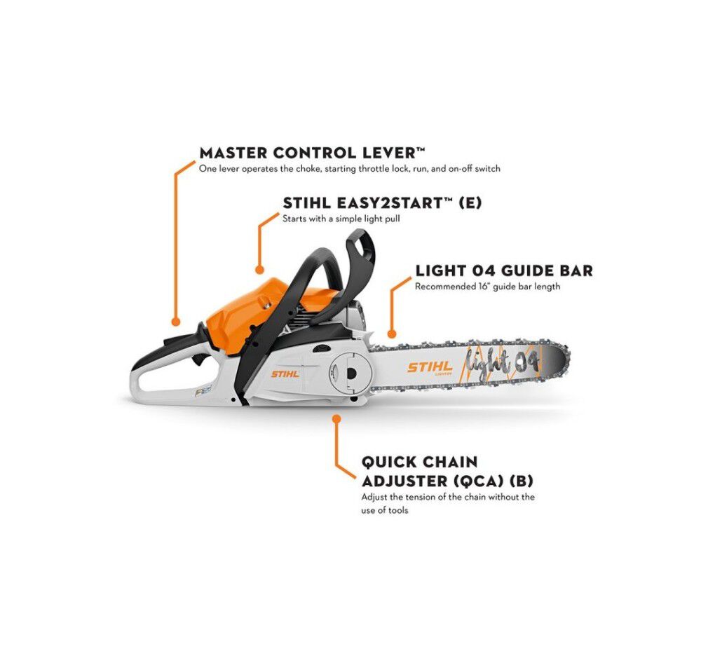 Stihl MS 182 C-BE PICCO Micro Mini 16 Inch Bar Gasoline Chainsaw, large image number 3