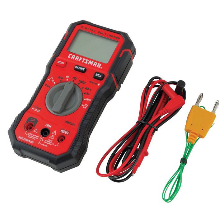 CRAFTSMAN Automotive Digital Multimeter 600V TRMS, large image number 1