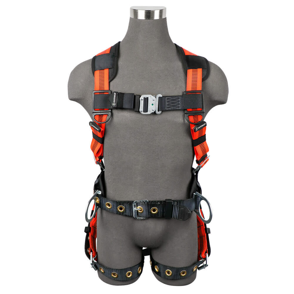 Safewaze V-Line Construction Harness: 3D, QC Chest, TB Legs, large image number 1