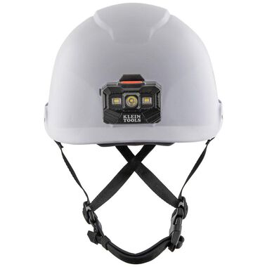 Klein Tools Safety Helmet Non-Vented-Class E with Rechargeable Headlamp White, large image number 7