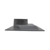 Big Horn 8 Inch x 8 Inch ABS Black Joiner Hood with 4 Inch Outlet, small image number 3