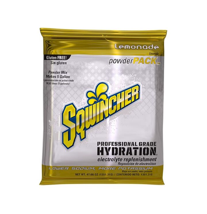 Sqwincher Mix and Serve Electrolyte Beverage Mix 5 Gallon Lemonade