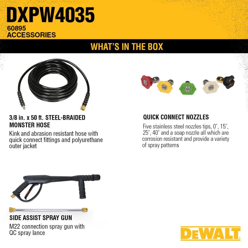 Dewalt pressure store washer dxpw4035