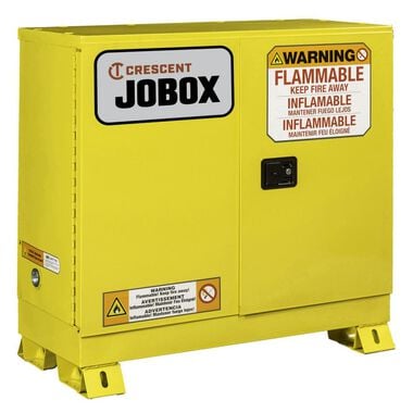 Crescent JOBOX 30 Gallon Flammable Manual Close Safety Cabinet - Yellow