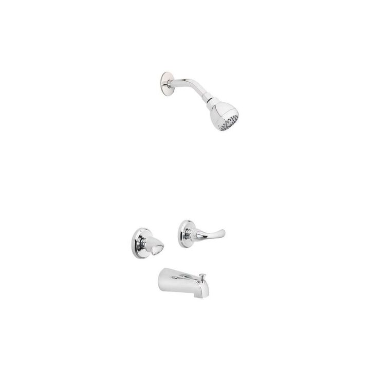 Oakbrook Essentials Tub & Shower Faucet Two Handle Chrome