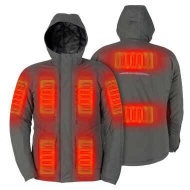 Mobile Warming Pinnacle Parka Heated Jacket Men's 12 Volt Thyme Large