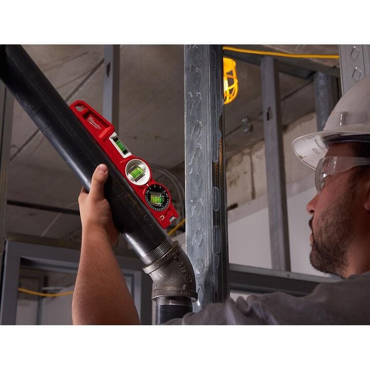 Milwaukee 10 in. Die Cast Torpedo Level with 360 Degree Locking Vial, large image number 5