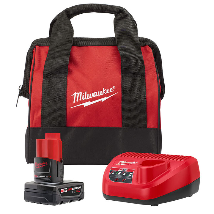 Milwaukee Promotional M12 REDLITHIUM XC4.0 Starter Kit