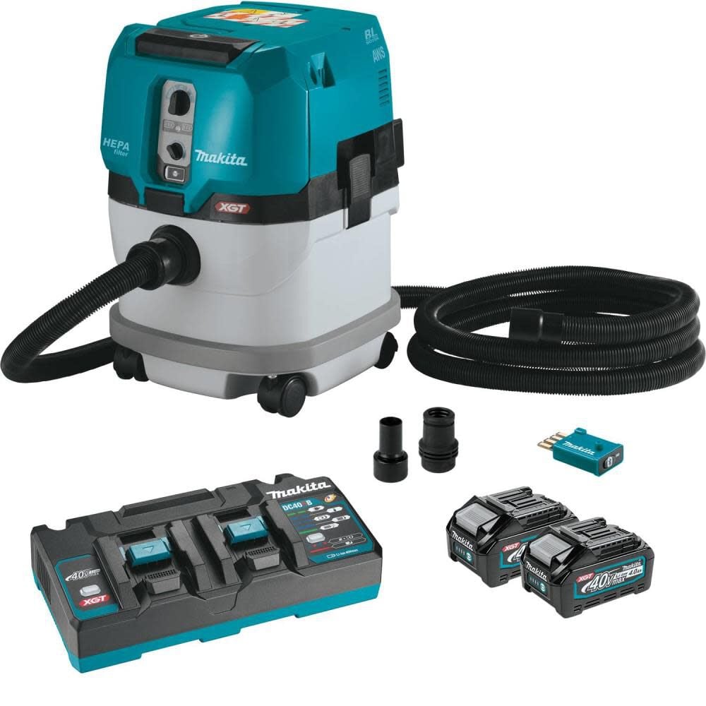 Makita 40V max XGT 4 Gallon HEPA Dry Dust Extractor Kit – GCV04PMUX