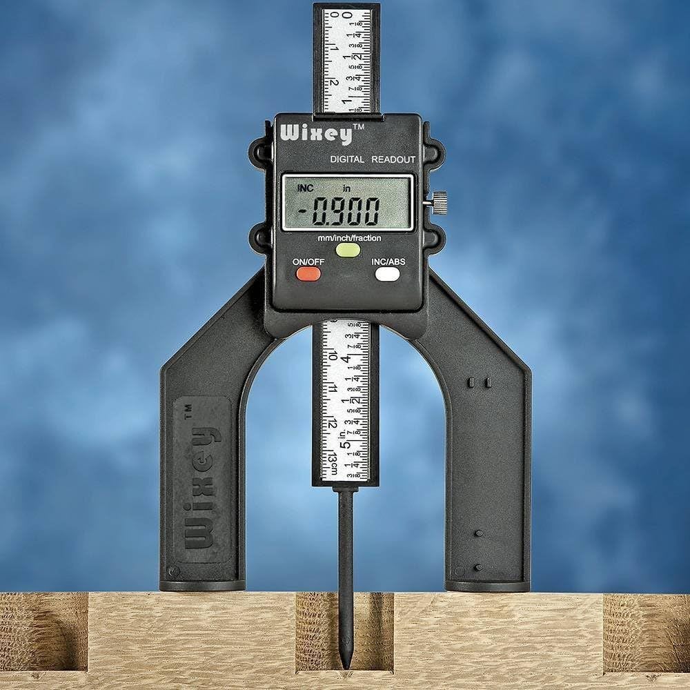 Wixey 3 Inch Battery-Powered Mini Digital Height Gauge with Fractions, large image number 4