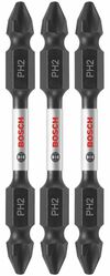 Bosch 3 pc. Impact Tough 2.5 In. Phillips #2 Double-Ended Bits, small