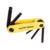 Klein Tools 5pc SAE Yellow Grip-It Ball Hex Key Set, small