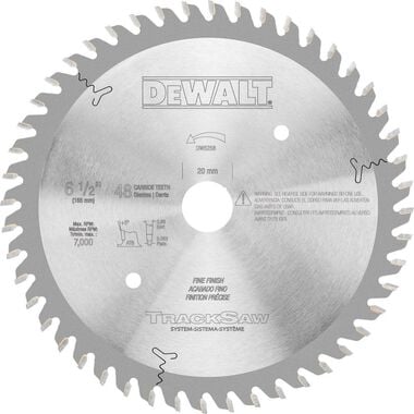 DEWALT Precision-Ground Woodworking Blade for TrackSaw System - 48T, large image number 0