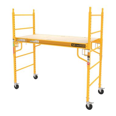 Metaltech 6-ft x 74-in x 30-in Steel Rolling Scaffold, large image number 0